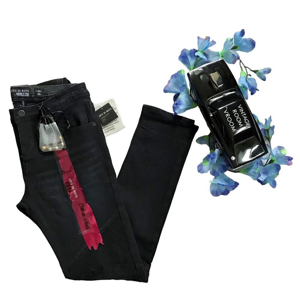 Cote De Nuits NWT Black Skinny Jeans Men 32/32